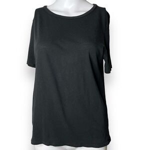 Forever 21 Short sleeve Casual Crew Neck T Shirt Black Medium